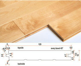 Red Wine Color American Maple Hardwood Flooring