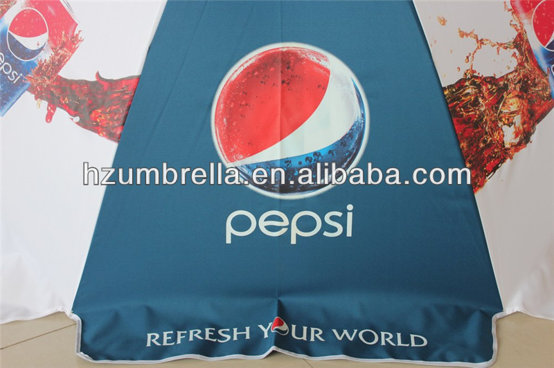 ペプシコーラのロゴが印刷された日傘、 プロモーションビーチパラソル問屋・仕入れ・卸・卸売り