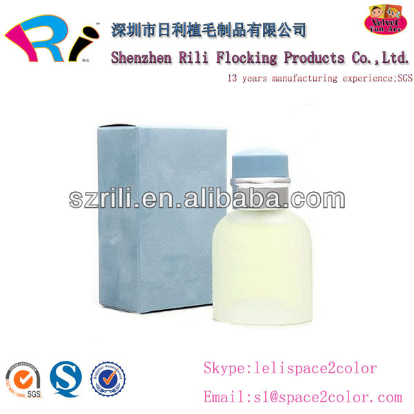 2014 New Design High Quality Luxury Paper Folding Red Wine Flocking Boxes
