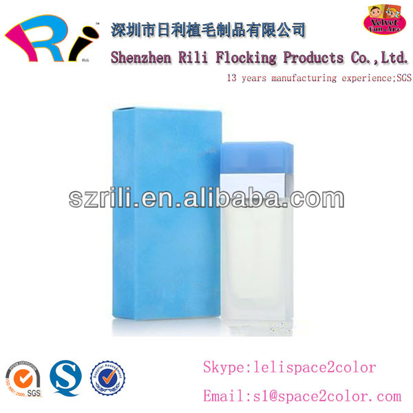 2014 New Design High Quality Luxury Paper Folding Red Wine Flocking Boxes