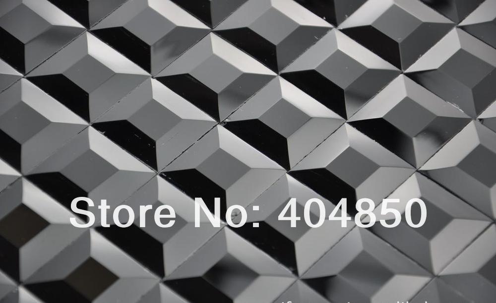 Beveled Glass Mirror Tile Diamond Silver Mosaic Beveled Glass Mirror Tile Diamond Silver Mosaic On