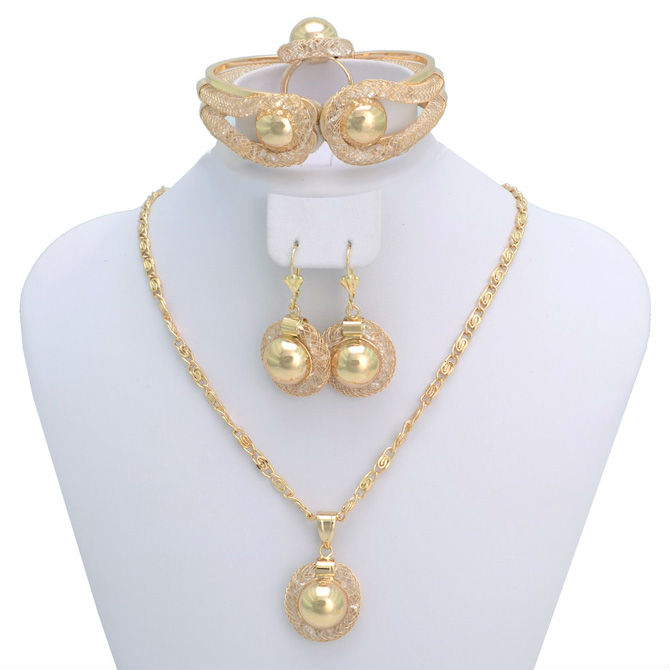 Dubai Gold Jewelry Fashion/18K Gold Plated jewelry sets 2013