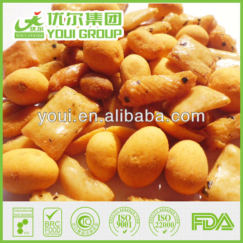 Crispy Mix Snacks of beans and crackers