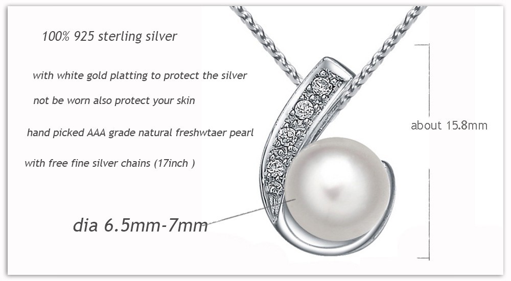 high quality christmas jewelry gift promtion made by 100% genuine 925 silver seting AAA freshwater pearl women\'s hoop earrings