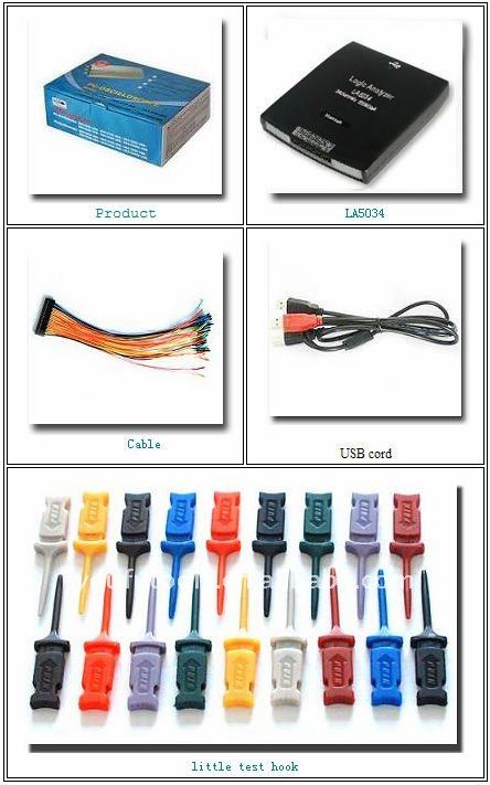 Pcのusbhantekla5034ロジックアナライザ( サンプリングされた34メートル)問屋・仕入れ・卸・卸売り