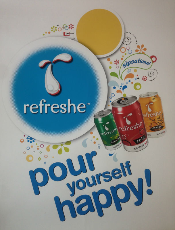 Refreshe Soft Drinks - Pineapple - 9 Flavors - Cola, Mountain Breeze, Lemon Lime, Root Beer, Orange, Grape, Strawberry