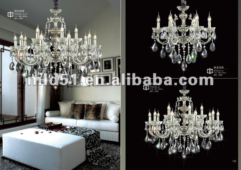 2011 Hot sale lobby crystal chandelier lights