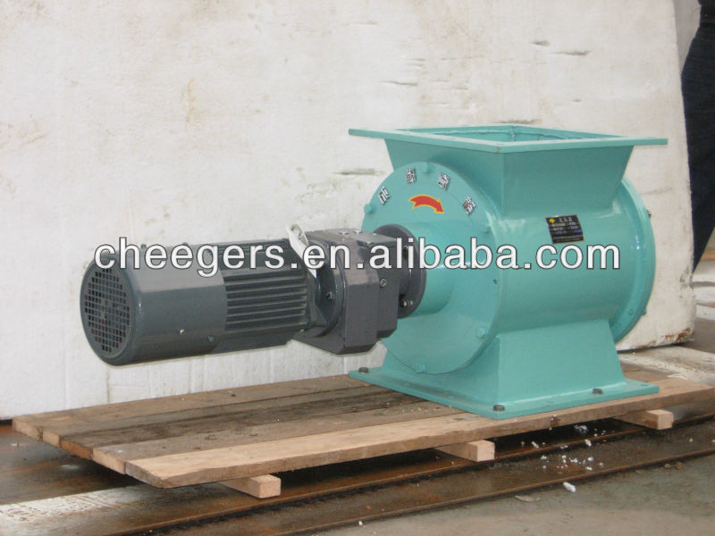 Rotary airlock for flour mill production line