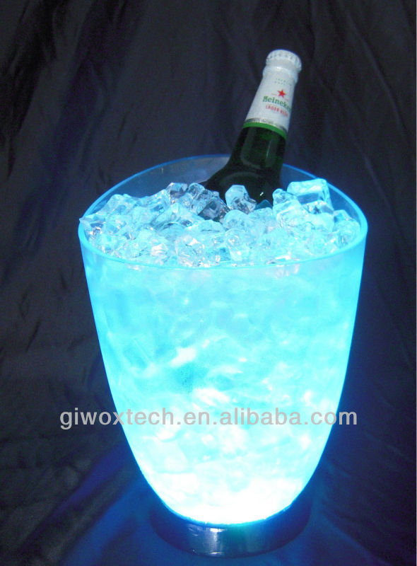 ビッグledライトアッププラスチックアイスバケット、 ledアイスバケット、 カラフルなledアイスクーラー問屋・仕入れ・卸・卸売り