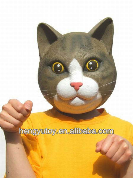 新しいブランド製大人ラバーキティ猫のフルフェイスマスク日本産問屋・仕入れ・卸・卸売り