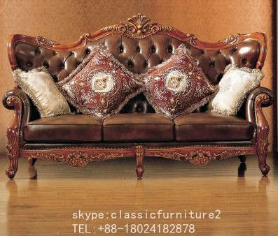 ヨーロッパのハンドクラフト彫刻を施したソファ、 新古典派のソファ仕入れ・メーカー・工場