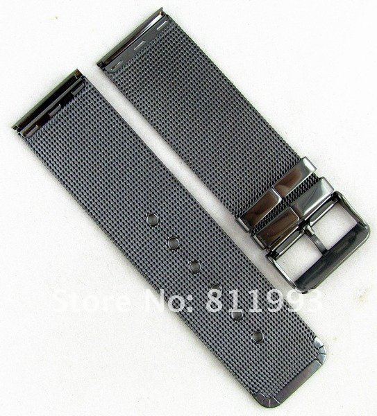 BLACK 28mm STAINLESS STEEL MESH STRAP BAND for watch-in Watchbands ...