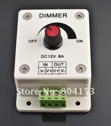 LED Light Dimmer Brightness Adjustable Control 12V 8A