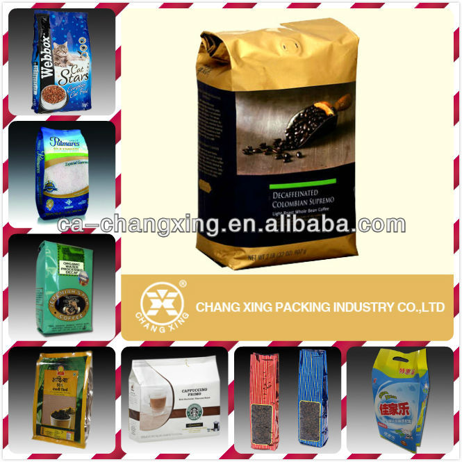 Black printing color doypack tea bag with zipper