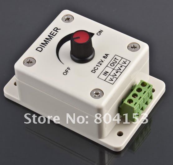 LED Light Dimmer Brightness Adjustable Control 12V 8A