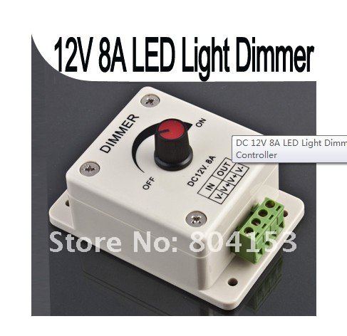LED Light Dimmer Brightness Adjustable Control 12V 8A