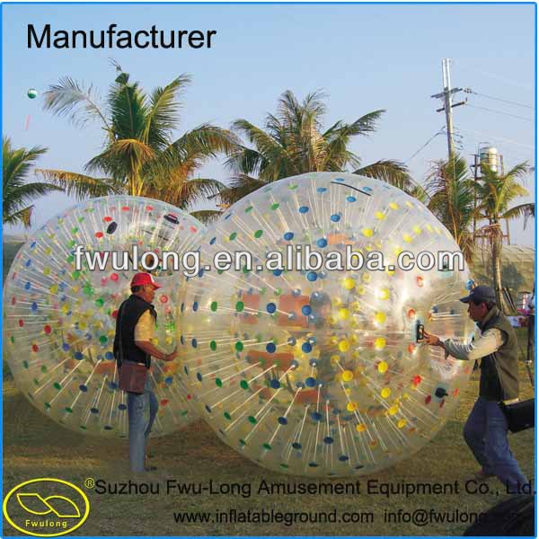 High quality newest PVC/TPU Inflatable Zorb Ball, inflatable touch ball,bubble football