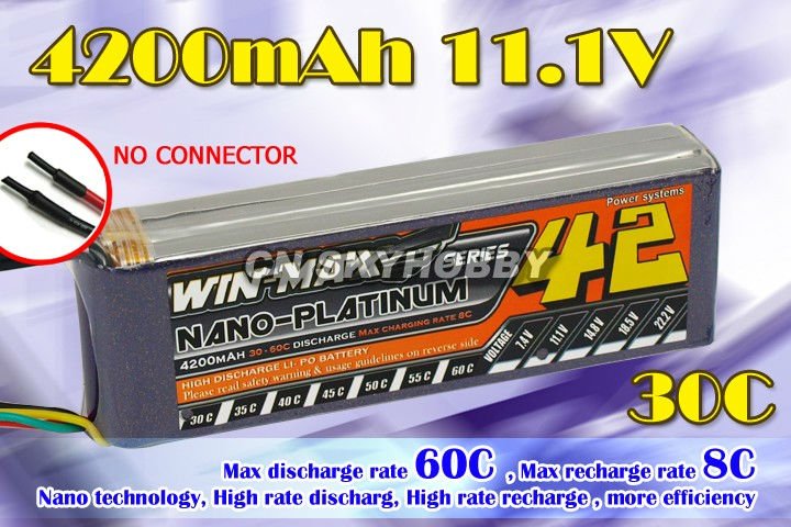 WinMax 4200mAh 11.1V 30C Lipo Akku battery -1224705