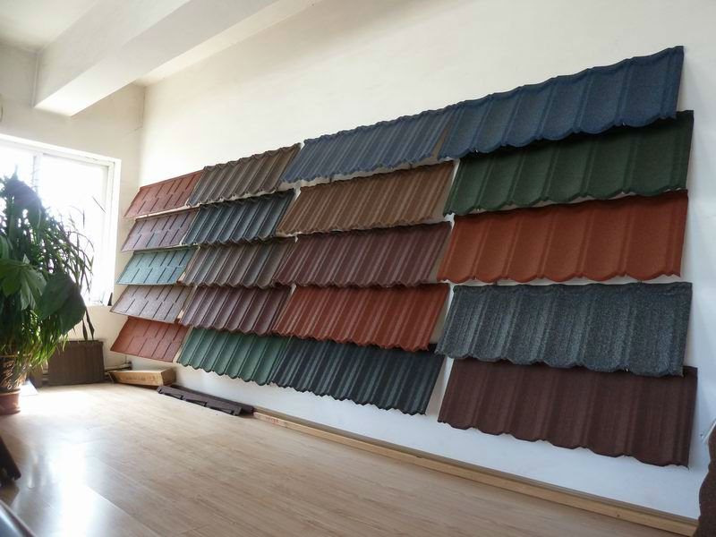 カラフルな石のヴィラ用表面処理鋼板の屋根瓦建築材料問屋・仕入れ・卸・卸売り