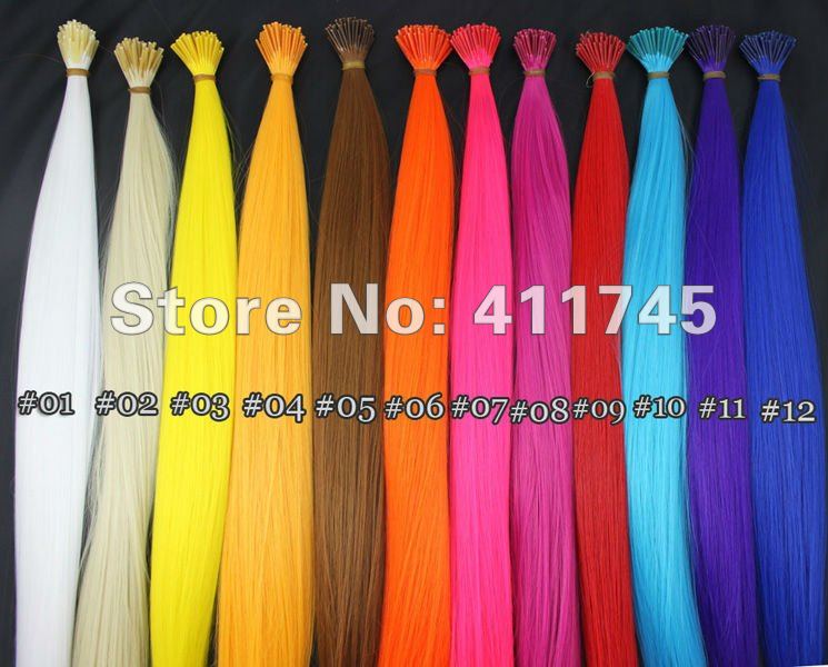 16\'\' long 120strands i tipped wholesale feather hair extensions Straight mutiple colors
