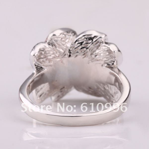 Hot sale 18K white gold ring,pretty diamond rings,flower shape,factory ... Hot sale 18K white gold ring,pretty diamond rings,flower shape,factory ...