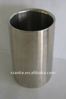 Round Shape 2.0L stainless steel champagne bucket large metal tub