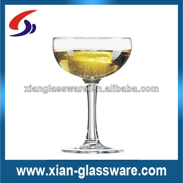Promotional wholesale high quality coupe champagne glasses/cheap large