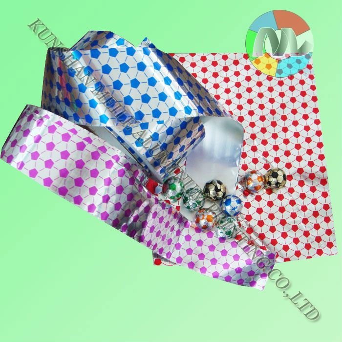 chocolate bar foil wrapper