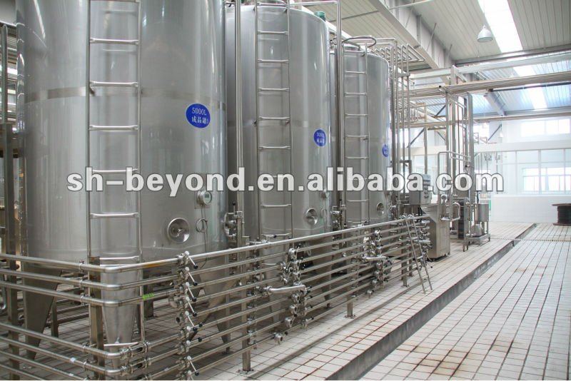 complete milk processing line