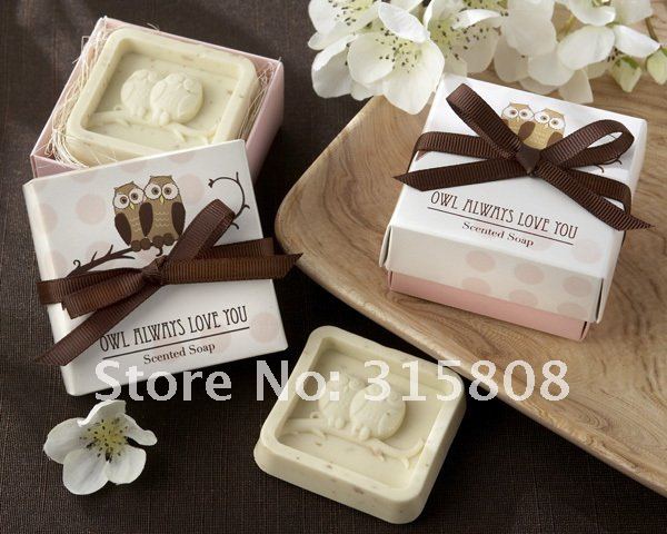 loving owl guest soap Wedding Favours Gifts S12