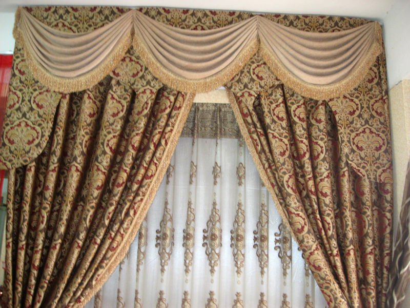 Luxury European Style Jaquard Window Curtains/ Drapes - Buy ...