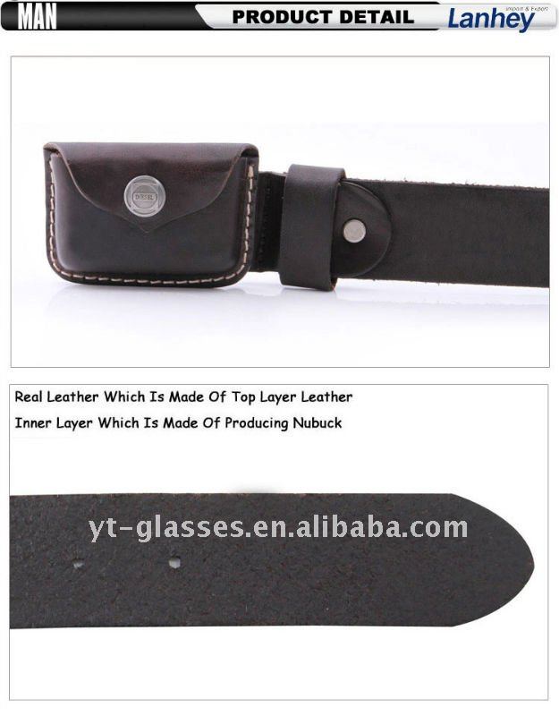 2012 hot sell latest mens genuine leather money belts