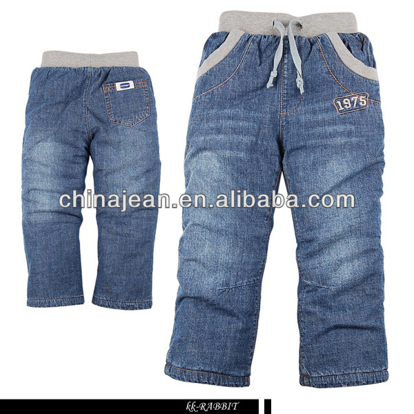新しい男の子のジーンズ2014年熱い販売の新しいスタイルフリースの裏地付きジーンズジーンズjxk31049男の子のズボン問屋・仕入れ・卸・卸売り