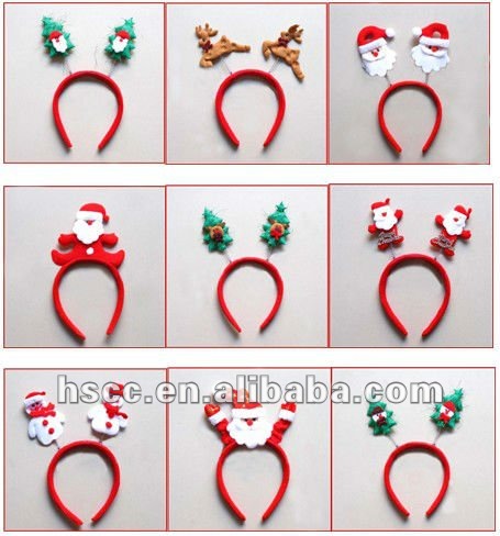 Promocional feliz arbol de navidad con snowman navidad diadema