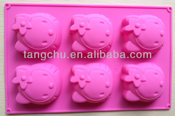 New Hello Kitty shape Chocolate Mold Jelly Ice Mold Tray Cake Decoration