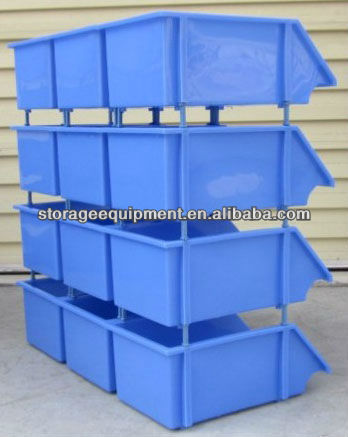 プラスチック製ストレージビン2014年熱い販売、 スタッカブルストレージビン小さな部品のための問屋・仕入れ・卸・卸売り