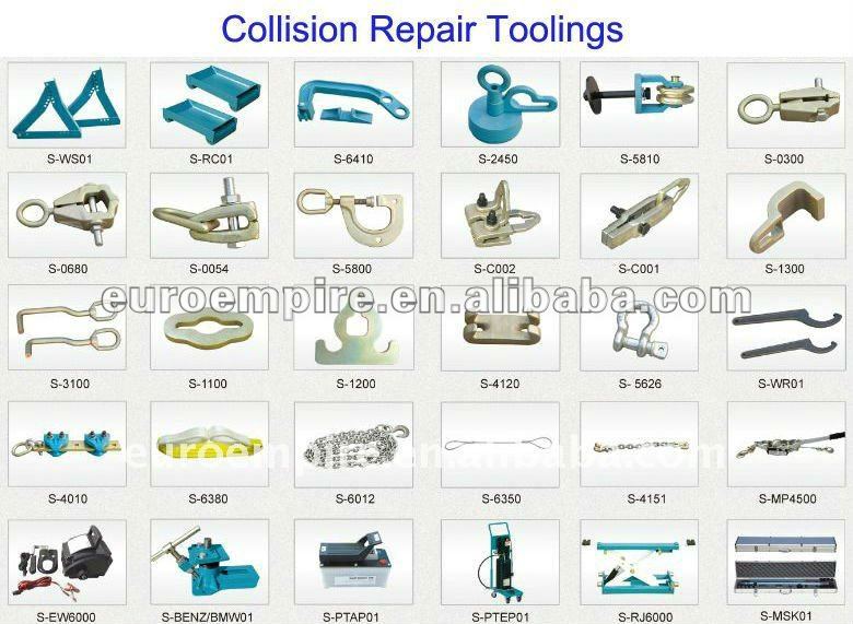 Body shop tools and equipment used