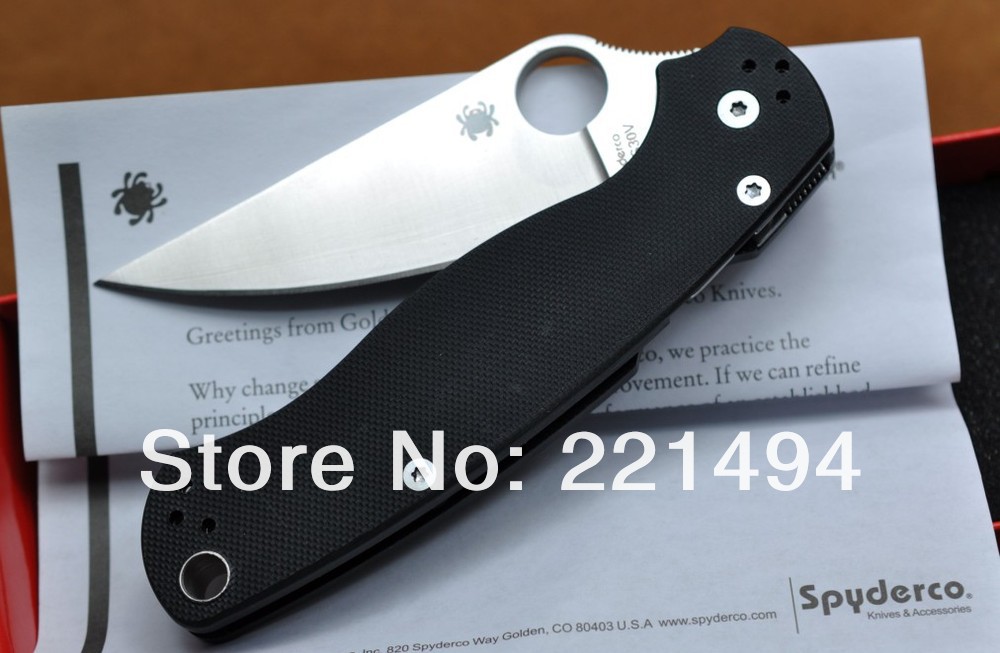 Купить Spyderco c81 linerlock cpm-s30v лезвие g10 ручкой складной нож в ...