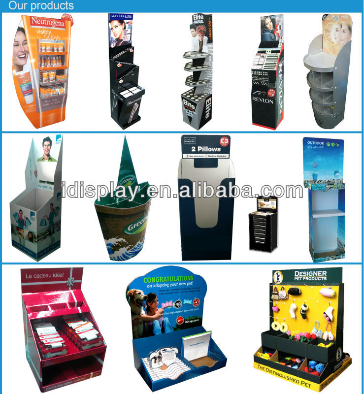 corrugated chocolate display rack for chocolate bar floor cardboard display rack