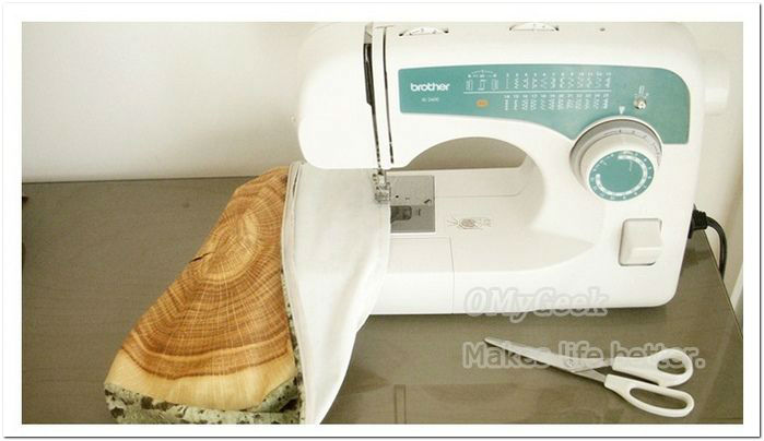 Green Log poplar tree stump Pillow-012-OMG-06