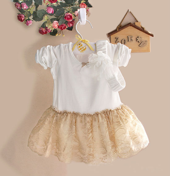 Newborn baby wedding dress