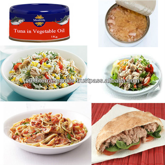Solid Tuna in Vegetable Oil,Canned of Tuna in Vegetable Oil, 100% High Quality of Tuna, Fresh Tuna in Vegetable Oil, can 1 Kg