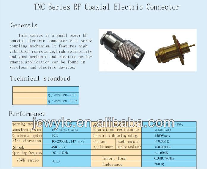 rf同軸電気コネクタtncシリーズ仕入れ・メーカー・工場
