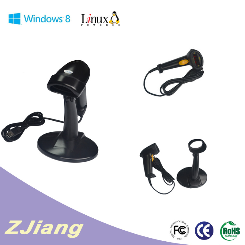 Zjiang- 7300黒200time/sec自動ハンドヘルドレーザーバーコードリーダー問屋・仕入れ・卸・卸売り
