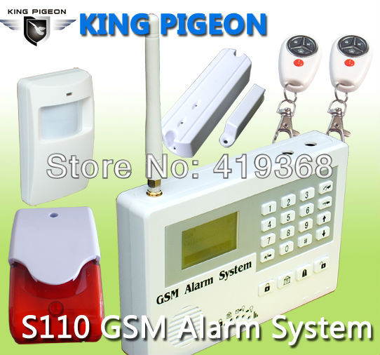 S110 GSM Wireless Home Intruder Alarm System