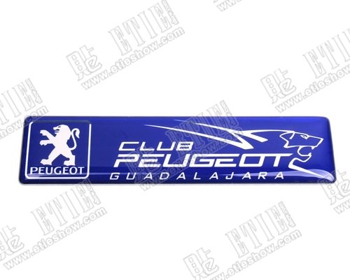 Peugeot Aluminum gel Car logo sticker products buy Peugeot Aluminum gel Car 