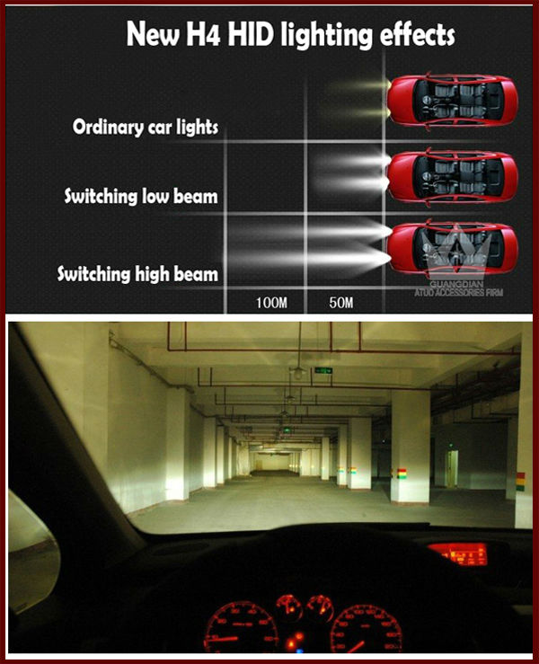 絶品!HID・究極爆光※hid 取り付け HIDヘッドライトキットH4Hi/Loスライド式35WcanbusX3バラスト搭載問屋・仕入れ・卸・卸売り