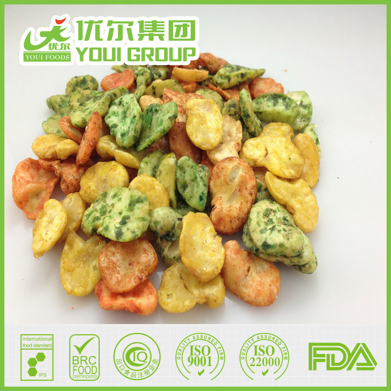 FDA fried and dried broad bean chips snacks/fava bean/horse bean