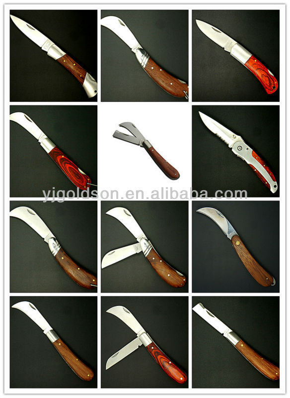さまざまな種類のナイフの木製ハンドル問屋・仕入れ・卸・卸売り