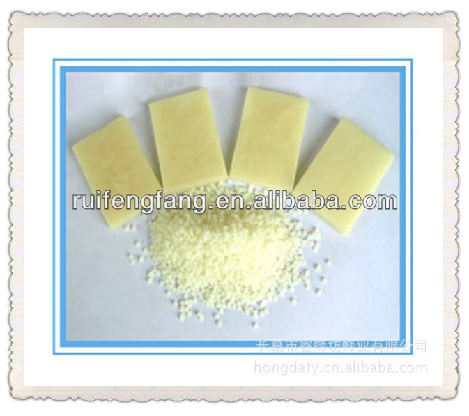 high quality refined white beeswax used for cosmetics/food/medicine